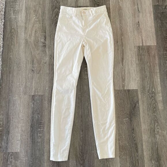 L'AGENCE Marguerite Cream Colored Skinny Jeans - Size: 25 - Picture 6 of 12